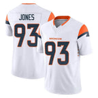 D.Broncos #93 D.J. Jones Player White Limited Vapor F.U.S.E. Home Game CBdoa Stitched Jerseys