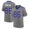B.Bills #86 Dalton Kincaid Player Gray Nickel City Home Game CBdoa Stitched Jerseys