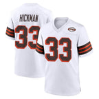 C.Browns #33 Ronnie Hickman Player White Alternate Home Game CBdoa Stitched Jerseys
