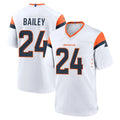 D.Broncos #24 Champ Bailey Player White Home Game CBdoa Stitched Jerseys