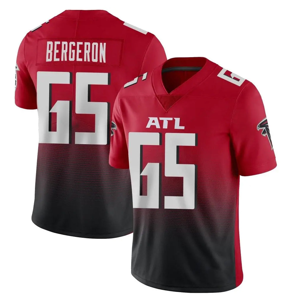 A.Falcons #65 Matthew Bergeron Player Red Vapor Untouchable Limited Home Game CBdoa Stitched Jerseys