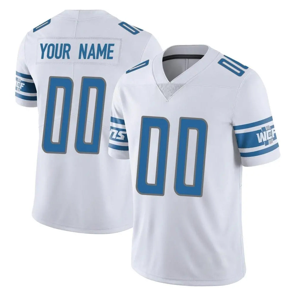 Custom D.Lions White Limited Vapor Untouchable Home Game Any Name & Numbers CBdoa Stitched Jerseys