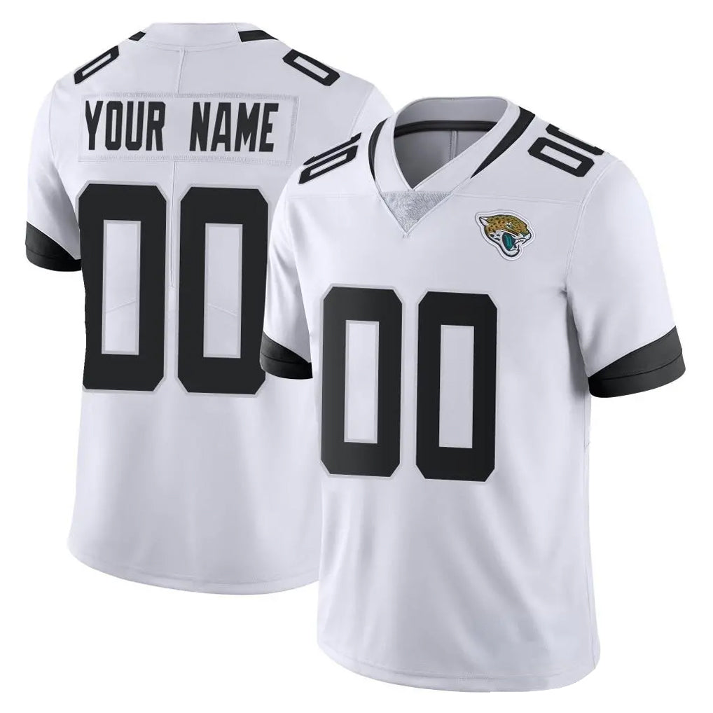 Custom J.Jaguars White Vapor Untouchable Limited Home Game Any Name & Numbers CBdoa Stitched Jerseys