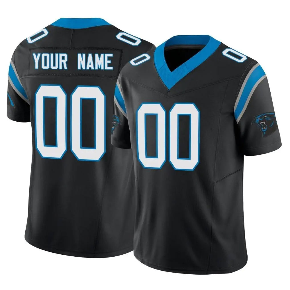 Custom C.Panthers Black Vapor F.U.S.E. Limited Home Game Any Name & Numbers CBdoa Stitched Jerseys