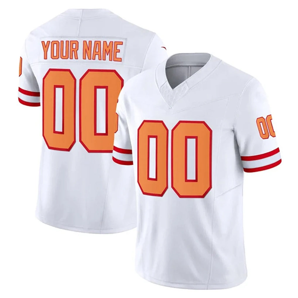 Custom TB.Buccaneers White Limited '76 Vapor F.U.S.E. Home Game Any Name & Numbers CBdoa Stitched Jerseys
