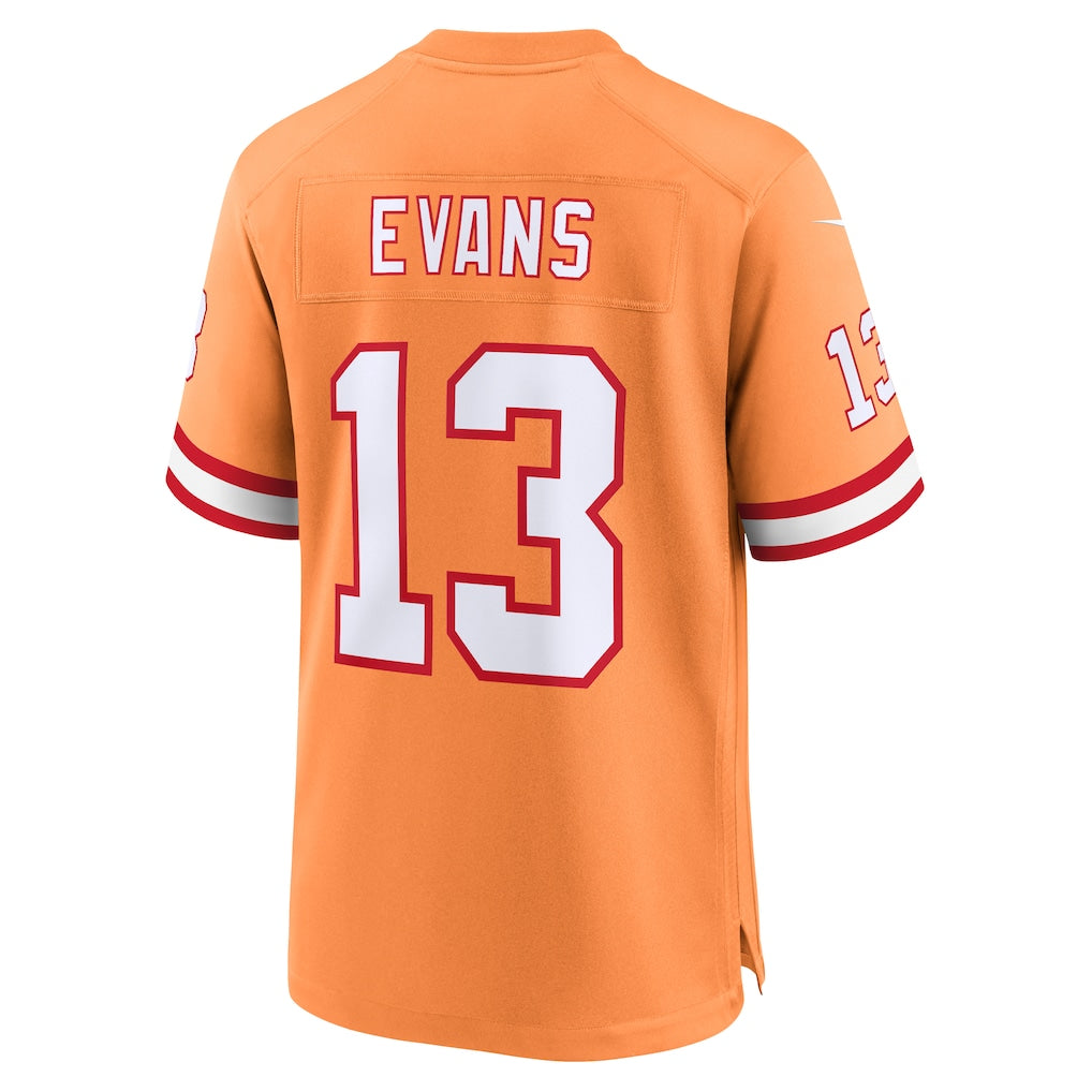 CBdoa TB.Buccaneers #13 Mike Evans Orange Throwback Game Jersey