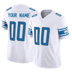 Custom D.Lions White Vapor F.U.S.E. Limited Home Game Any Name & Numbers CBdoa Stitched Jerseys
