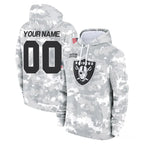 Custom LV.Raiders Arctic Camo Salute to Service Hoodies Limited Game Any Name & Numbers CBdoa Stitched Jerseys