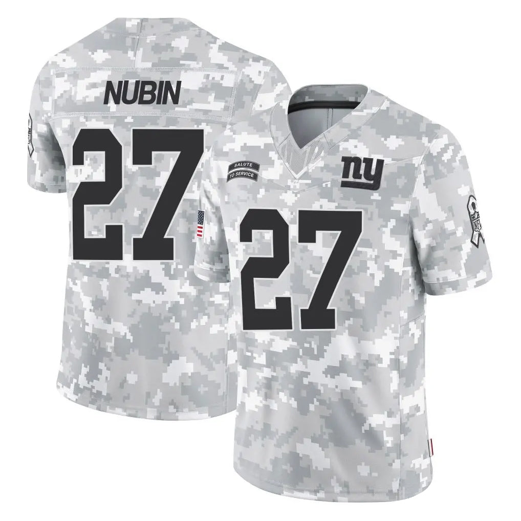 NY.Giants #27 Tyler Nubin Player Arctic Camo Salute To Service Limited Game CBdoa Stitched Jerseys
