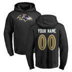 Custom B.Ravens Black Pullover Hoodie Any Name & Numbers CBdoa Stitched Jerseys