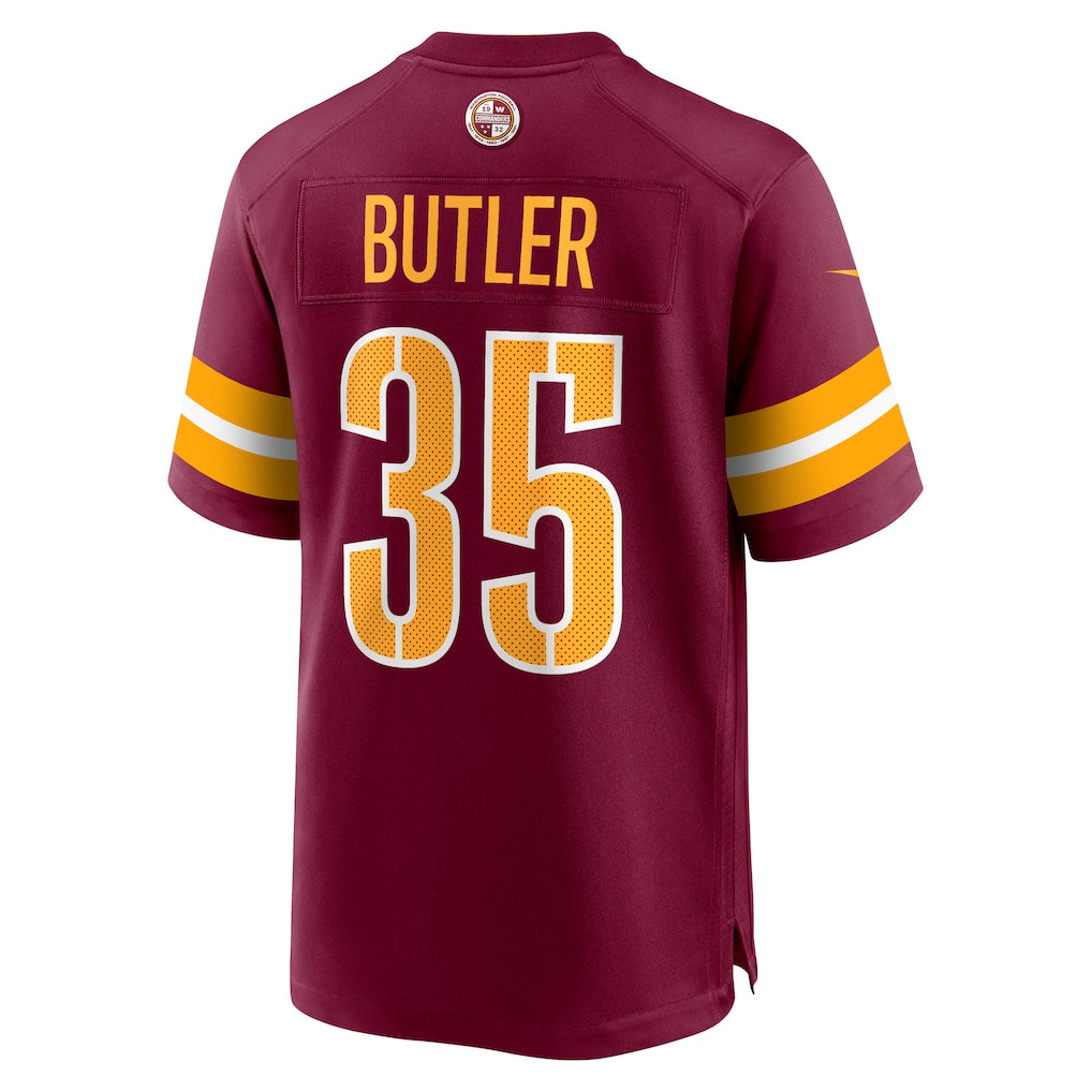 CBdoa W.Commanders #35 Percy Butler Burgundy Player Game Jersey