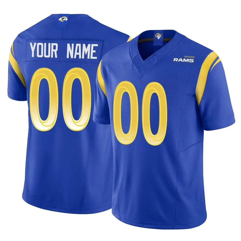 Custom LA.Rams Royal Limited Vapor F.U.S.E. Home Game Any Name & Numbers CBdoa Stitched Jerseys