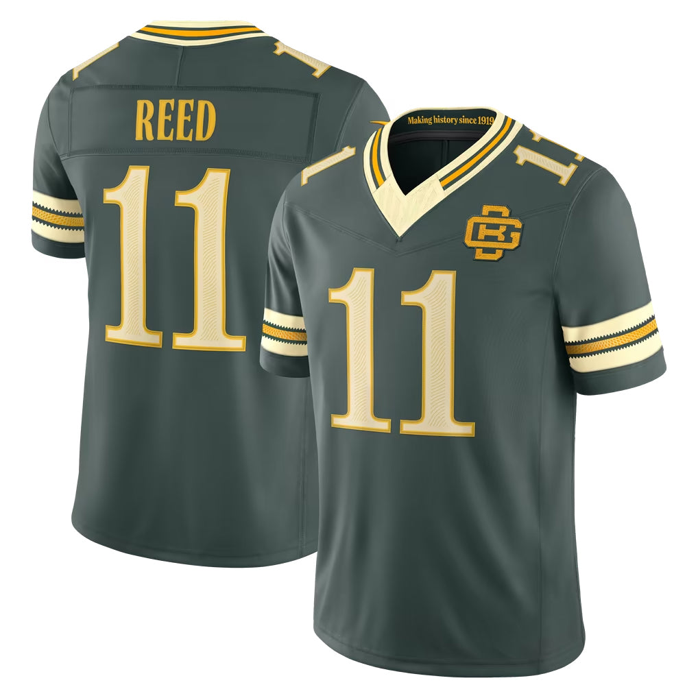 GB.Packers #11 Jayden Reed Player Green Limited 2026 Rivalries Collection Home Game CBdoa Stitched Jerseys