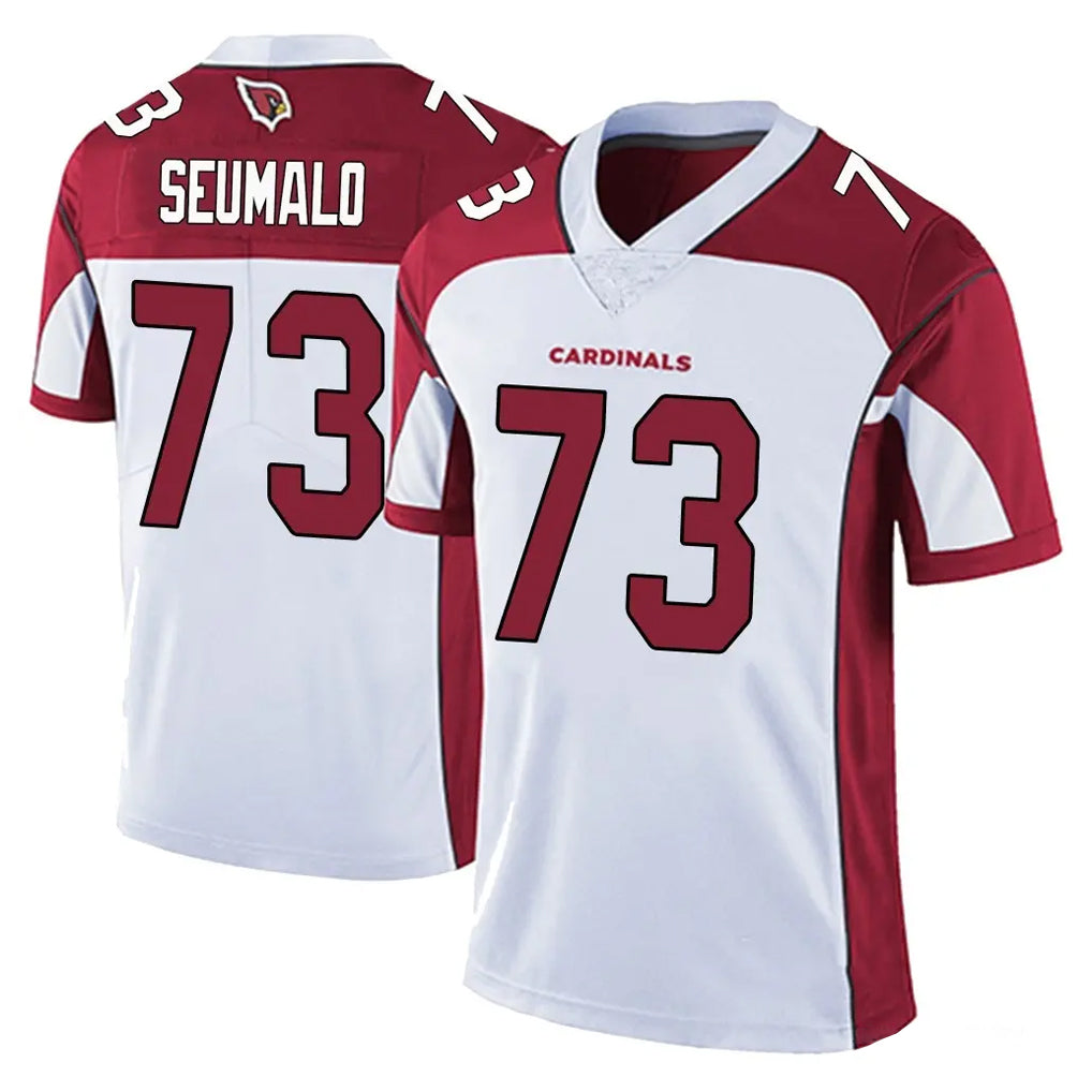 A.Cardinals #73 Isaac Seumalo Player White Vapor Limited Home Game CBdoa Stitched Jerseys