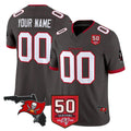 Custom TB.Buccaneers Pewter Limited 2026 Season Vapor F.U.S.E. Home Game Any Name & Numbers CBdoa Stitched Jerseys