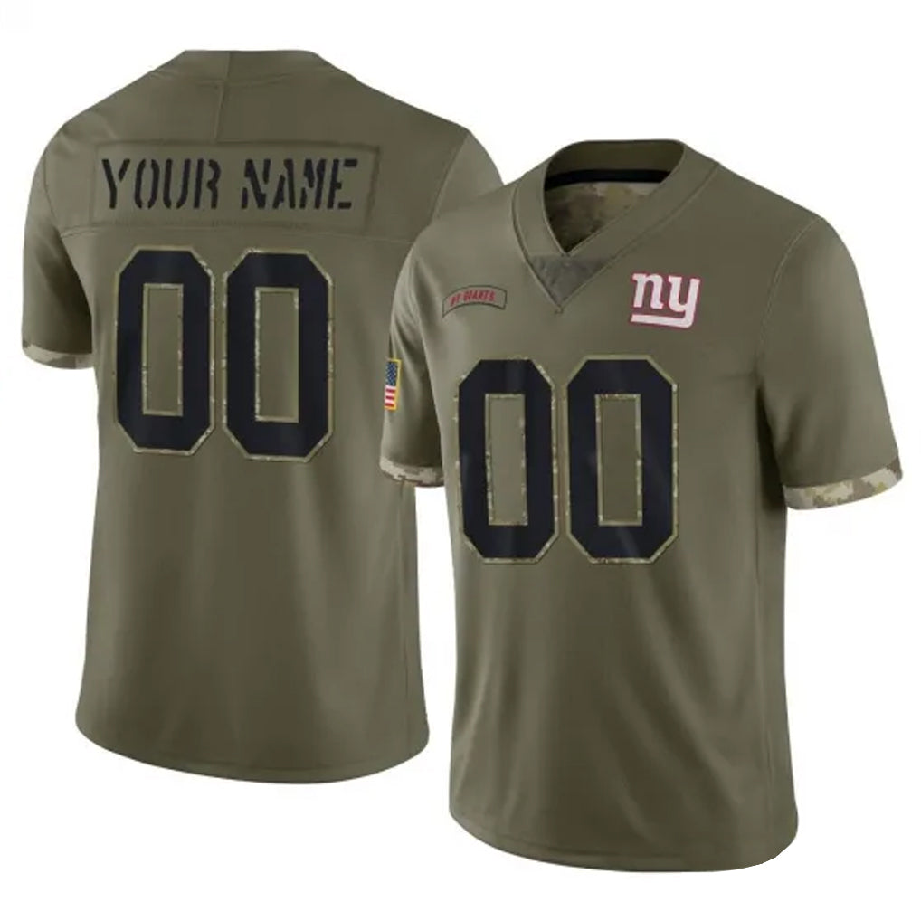 Custom NY.Giants Olive Salute To Service Limited Any Name & Numbers CBdoa Stitched Jerseys