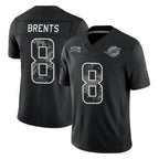 M.Dolphins #8 JuJu Brents Player Black Limited 2026 Salute to Service Home Game CBdoa Stitched Jerseys