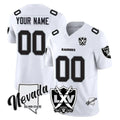 Custom LV.Raiders White 65th Anniversary Vapor Limited Home Game Any Name & Numbers CBdoa Stitched Jerseys