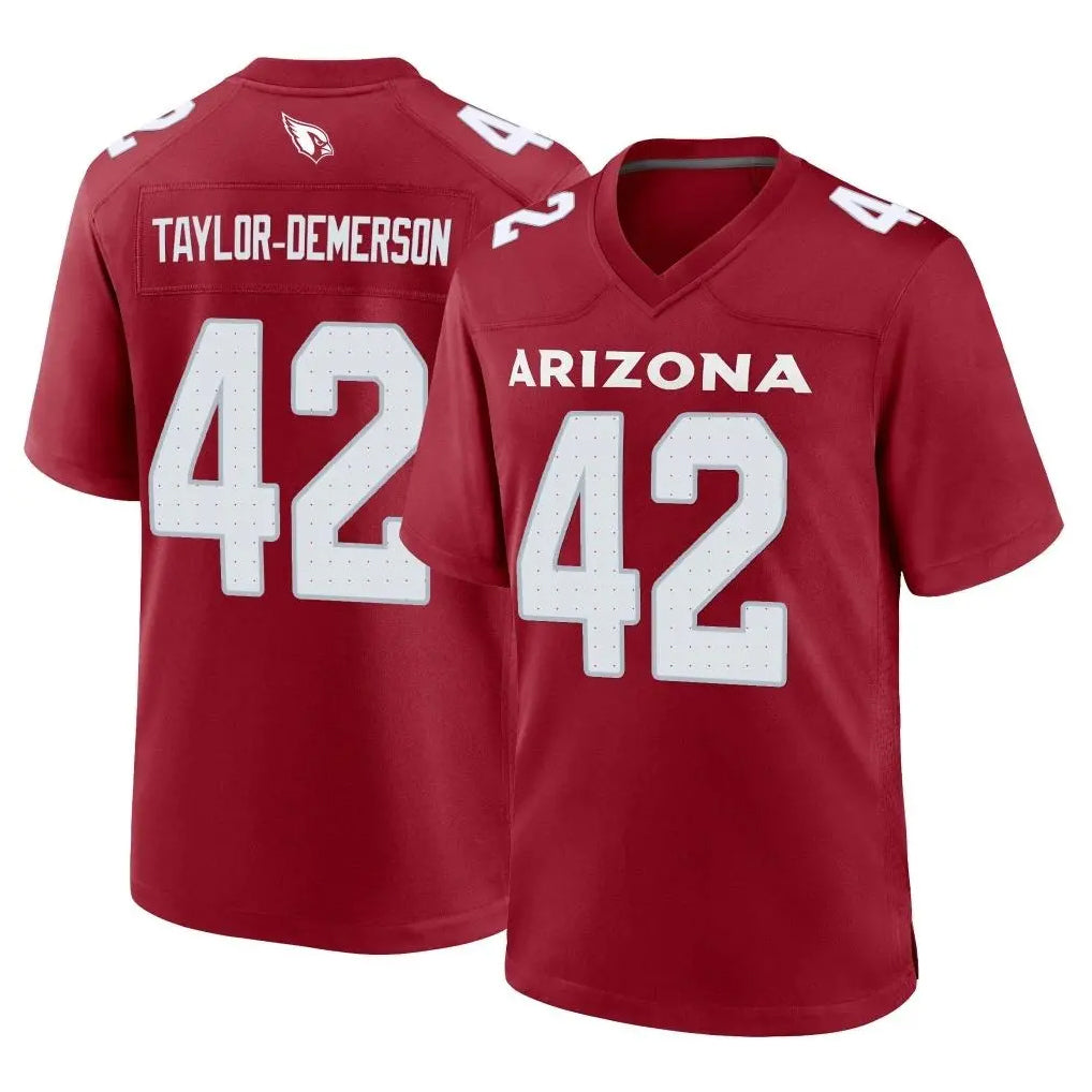 A.Cardinals #42 Dadrion Taylor-Demerson Player Cardinal Limited Home Game CBdoa Stitched Jerseys