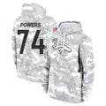 D.Broncos #74 Ben Powers Player Arctic Camo Salute to Service Hoodies Limited Game CBdoa Stitched Jerseys