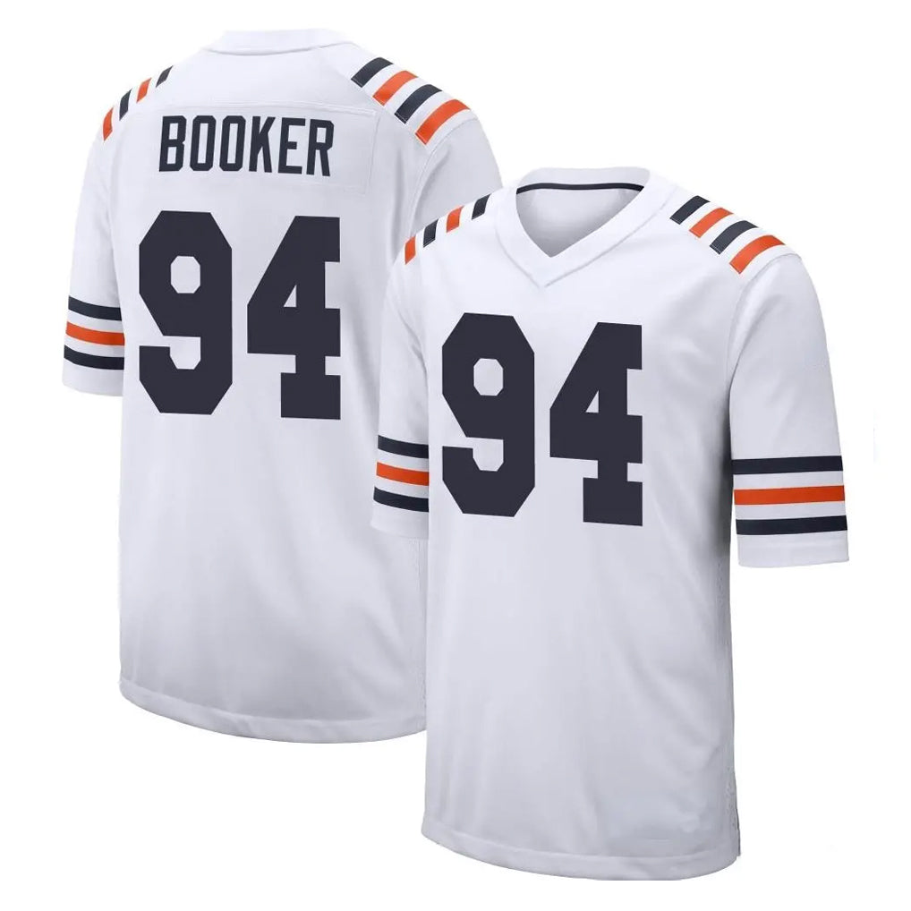 C.Bears #94 Austin Booker Player White Classic Home Game CBdoa Stitched Jerseys