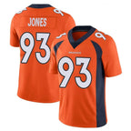 D.Broncos #93 D.J. Jones Player Orange Color Vapor Untouchable Limited Game CBdoa Stitched Jerseys