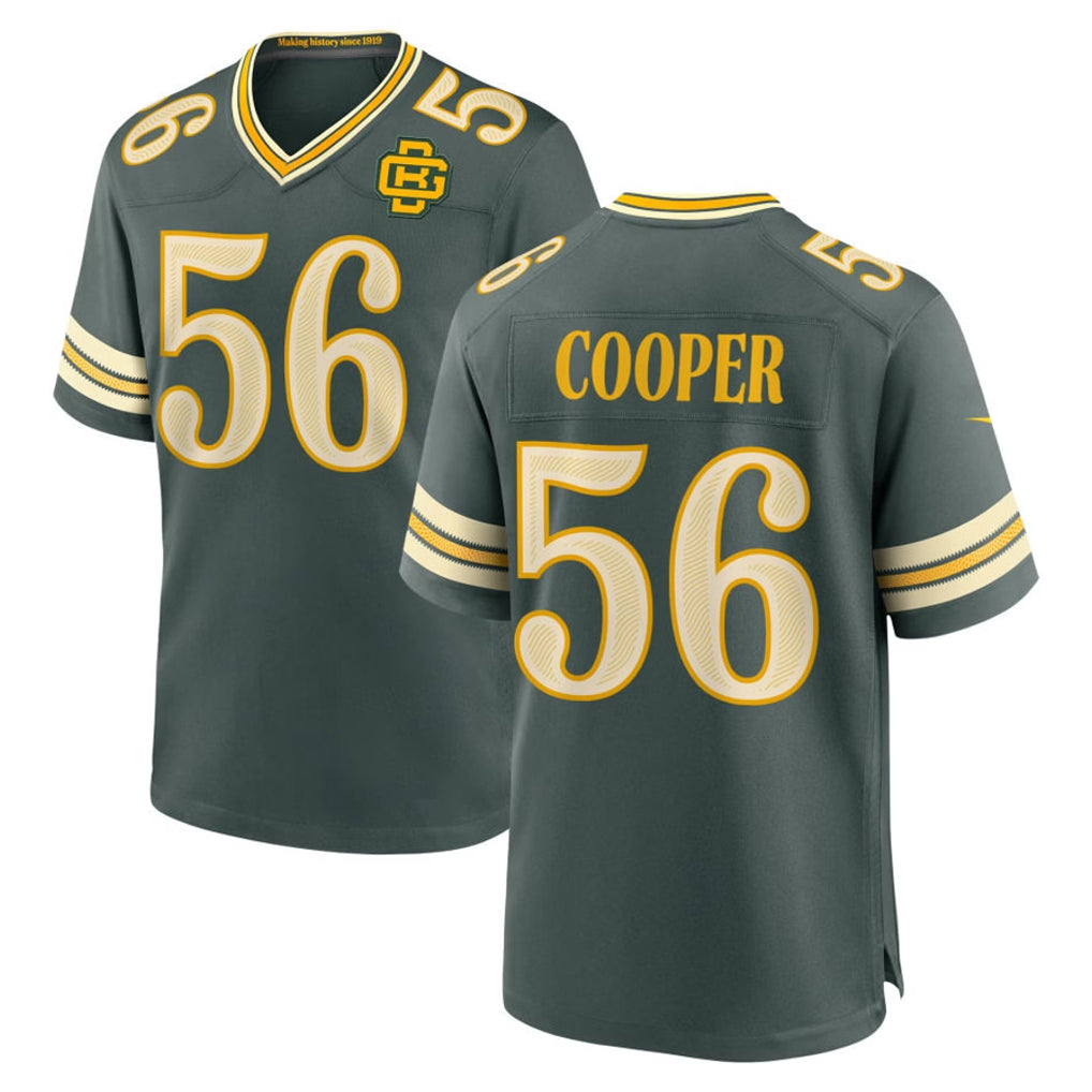 GB.Packers #56 Edgerrin Cooper Player Green 2026 Rivalries Collection Home Game CBdoa Stitched Jerseys