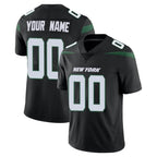 Custom NY.Jets Black Limited Vapor Home Game Any Name & Numbers CBdoa Stitched Jerseys