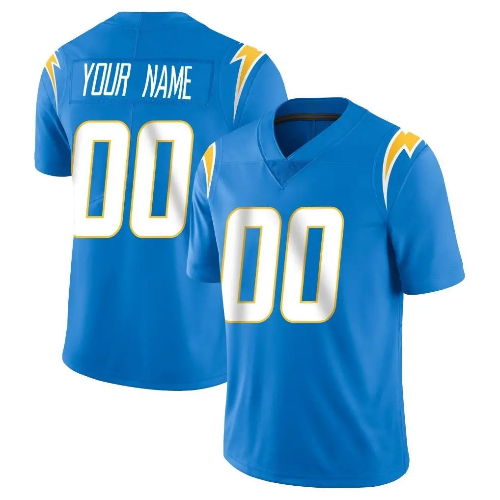Custom LA.Chargers Blue Limited Vapor Untouchable Home Game Any Name & Numbers CBdoa Stitched Jerseys