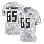 A.Falcons #65 Matthew Bergeron Player Camo Salute to Service Limited CBdoa Stitched Jerseys