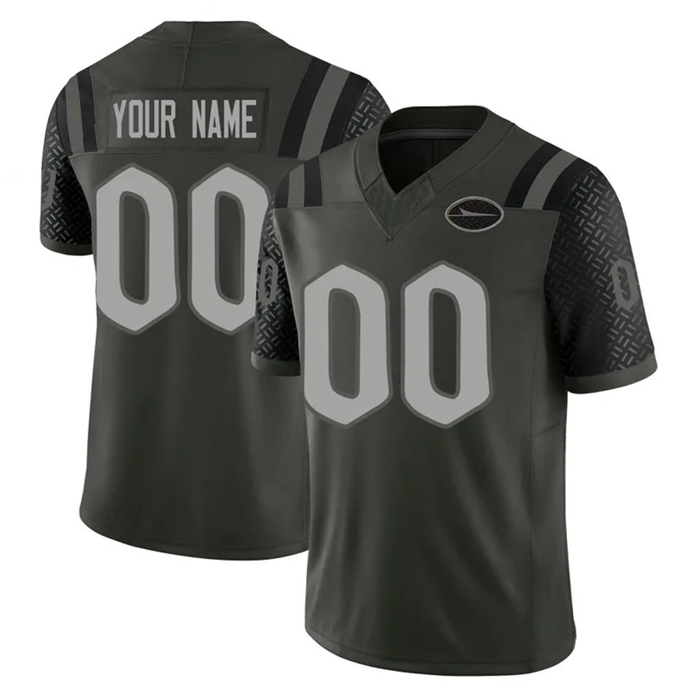 Custom NY.Jets Green Limited 2025 Rivalries Collection Home Game Any Name & Numbers CBdoa Stitched Jerseys
