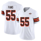 C.Browns #55 Spencer Fano Player White Limited Vapor F.U.S.E. Alternate Game CBdoa Stitched Jerseys