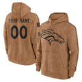 Custom D.Broncos Brown Salute to Service Hoodies Limited Game Any Name & Numbers CBdoa Stitched Jerseys