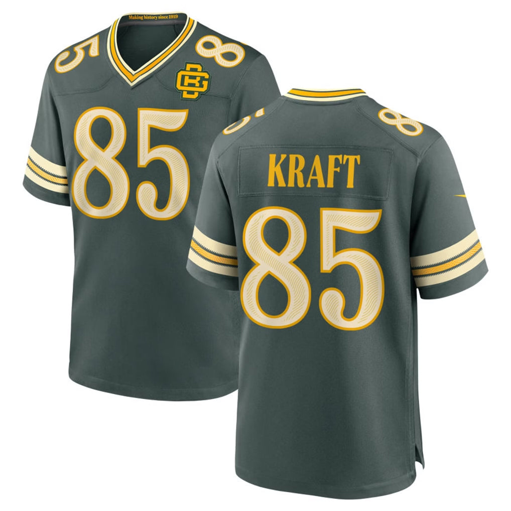 GB.Packers #85 Tucker Kraft Player Green 2026 Rivalries Collection Home Game CBdoa Stitched Jerseys
