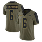 D.Cowboys #6 Donovan Ezeiruaku Player Olive Salute to Service Limited Home Game CBdoa Stitched Jerseys