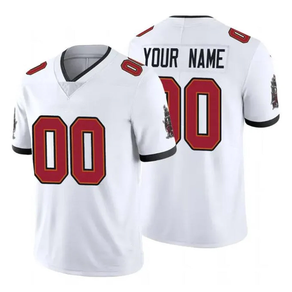 Custom TB.Buccaneers White Limited Vapor Untouchable Home Game Any Name & Numbers CBdoa Stitched Jerseys