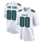 Custom P.Eagles White Tundra Fashion Home Game Any Name & Numbers CBdoa Stitched Jerseys