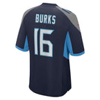 CBdoa T.Titans #16 Treylon Burks Navy Player Game Jersey