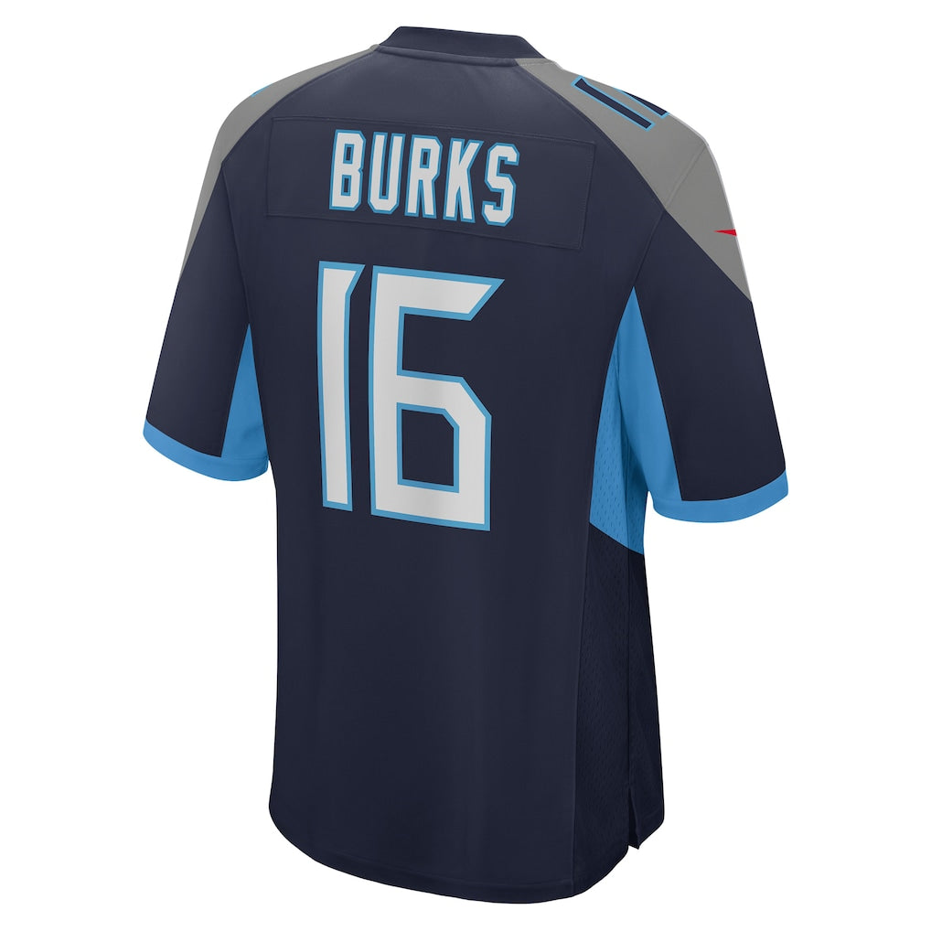 CBdoa T.Titans #16 Treylon Burks Navy Player Game Jersey