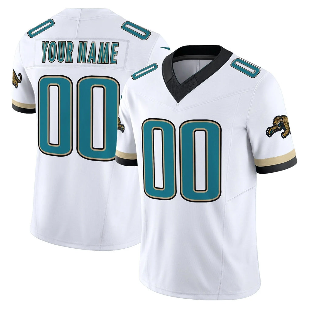 Custom J.Jaguars White Prowler Throwback Vapor F.U.S.E. Limited Home Game Any Name & Numbers CBdoa Stitched Jerseys