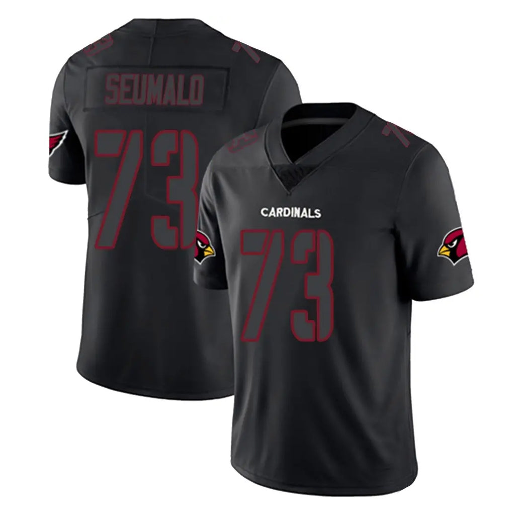 A.Cardinals #73 Isaac Seumalo Player Black Impact Limited Home Game CBdoa Stitched Jerseys