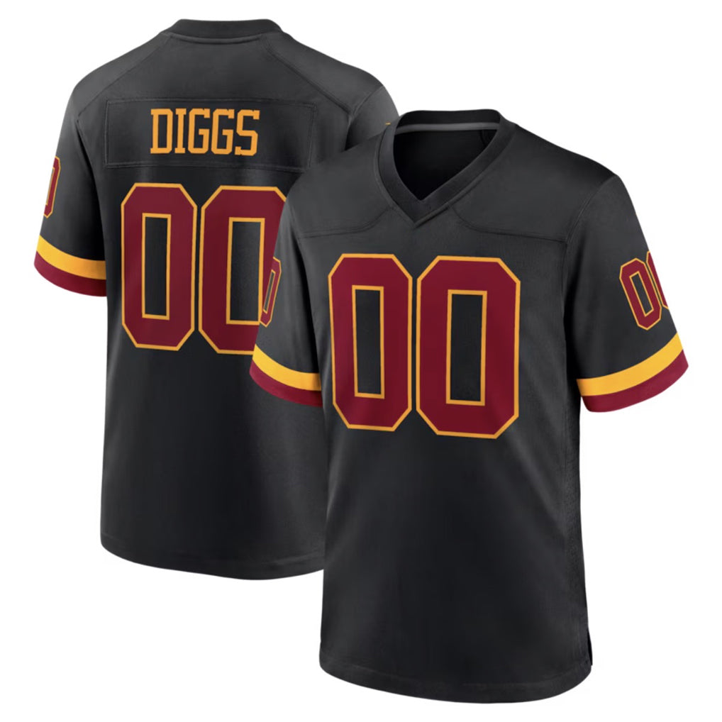 Custom W.Commanders Black Limited Home Game Any Name & Numbers CBdoa Stitched Jerseys