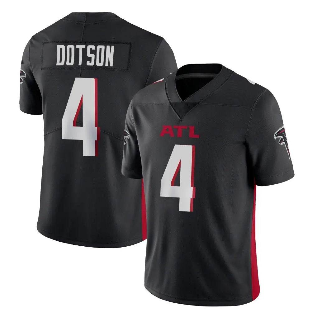 A.Falcons #4 Jahan Dotson Player Black Vapor Untouchable Limited Home Game CBdoa Stitched Jerseys
