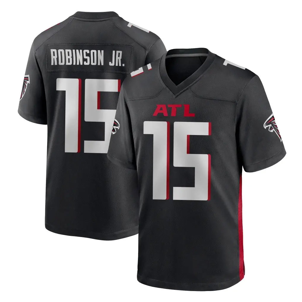 A.Falcons #15 Brian Robinson Player Black Home Game CBdoa Stitched Jerseys