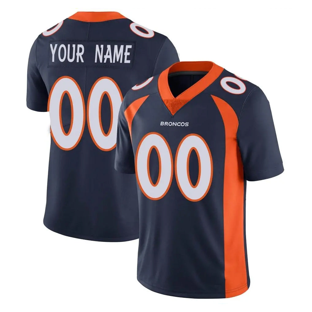 Custom D.Broncos Navy Vapor Untouchable Limited Game Any Name & Numbers CBdoa Stitched Jerseys
