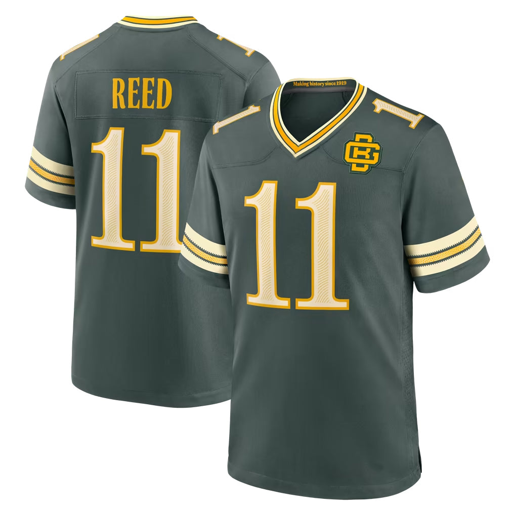 GB.Packers #11 Jayden Reed Player Green 2026 Rivalries Collection Home Game CBdoa Stitched Jerseys