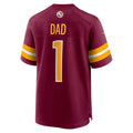 CBdoa W.Commanders #1 Dad Burgundy Game Jersey