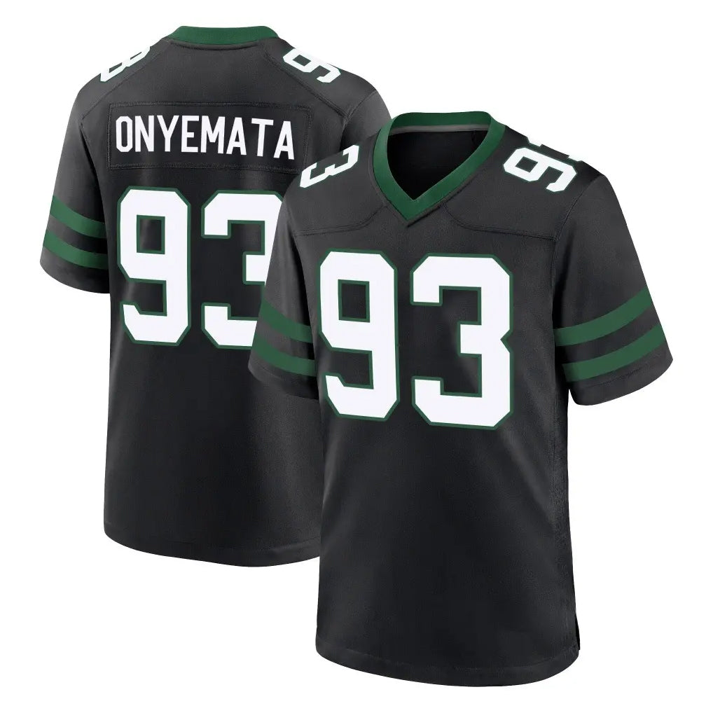 NY.Jets #93 David Onyemata Player Black Legacy Home Game CBdoa Stitched Jerseys