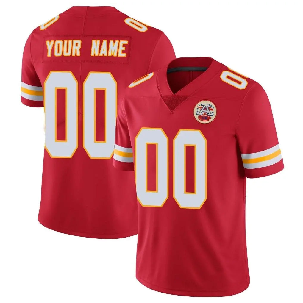 Custom KC.Chiefs Red Limited Vapor Untouchable Home Game Any Name & Numbers CBdoa Stitched Jerseys