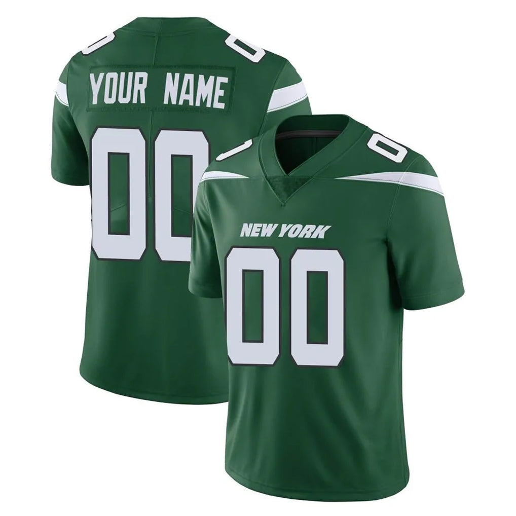 Custom NY.Jets Green Limited Vapor Home Game Any Name & Numbers CBdoa Stitched Jerseys